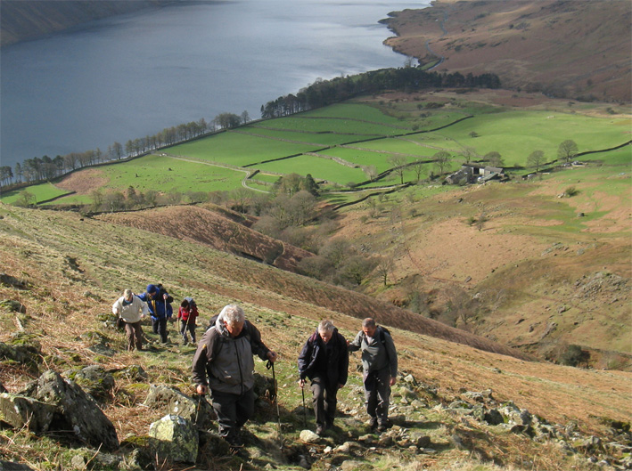 Climbing Yewbarrow